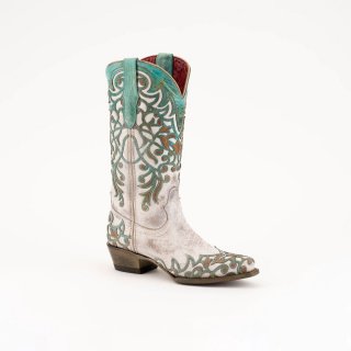 New Arrivals Ferrini Women's Ivy-White/Turquoise New Arrivals Ferrini Women's Ivy-White/Turquoise
