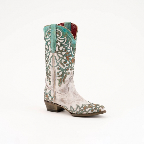 New Arrivals Ferrini Women's Ivy-White/Turquoise New Arrivals Ferrini Women's Ivy-White/Turquoise