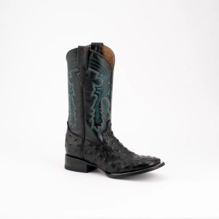 New Arrivals Ferrini Colt - Men's Full Quill Ostrich-Black New Arrivals Ferrini Colt - Men's Full Quill Ostrich-Black
