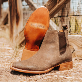 FREEBIRD STYLISH OUTLET MEN'S PALMER-TAUPE SUEDE | STYLISH OUTLET