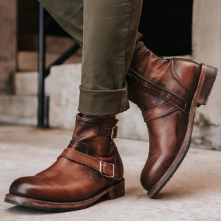 FREEBIRD STYLISH OUTLET MEN'S RAILROAD-BROWN DISTRESSED | STYLISH OUTLET  FREEBIRD STYLISH OUTLET MEN'S RAILROAD-BROWN DISTRESSED | STYLISH OUTLET