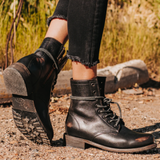 FREEBIRD STYLISH OUTLET WOMEN'S MANCHESTER-BLACK LEATHER | STYLISH OUTLET