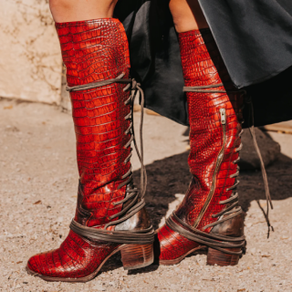 FREEBIRD STYLISH OUTLET WOMEN'S COAL-RED CROCO | STYLISH OUTLET  FREEBIRD STYLISH OUTLET WOMEN'S COAL-RED CROCO | STYLISH OUTLET