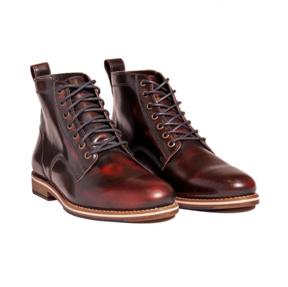 Men's Helm Boots | The Zind Burgundy