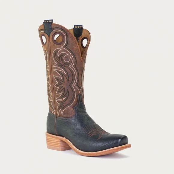LATEST HYER BOOTS MEN'S RILEY - Black/Tan LATEST HYER BOOTS MEN'S RILEY - Black/Tan