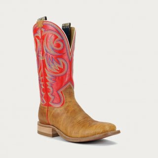 LATEST HYER BOOTS MEN'S SAWYER - Tan/Red LATEST HYER BOOTS MEN'S SAWYER - Tan/Red