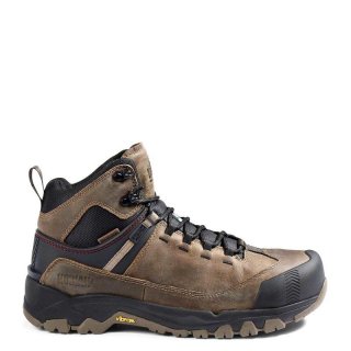 KODIAK MEN'S QUEST BOUND MID WATERPROOF COMPOSITE TOE HIKER SAFETY WORK BOOT-Fossil | NEW ARRIVALS