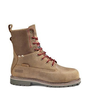 KODIAK WOMEN'S BRALORNE 8" WATERPROOF COMPOSITE TOE SAFETY WORK BOOT-Brown | NEW ARRIVALS