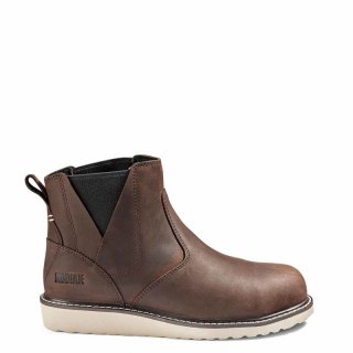 KODIAK WOMEN'S WHITTON STEEL TOE CHELSEA SAFETY WORK BOOT-Dark Brown | NEW ARRIVALS