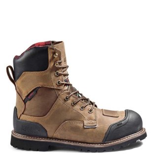 KODIAK MEN'S GENERATIONS WIDEBODY 8" WATERPROOF COMPOSITE TOE SAFETY WORK BOOT-Brown | NEW ARRIVALS