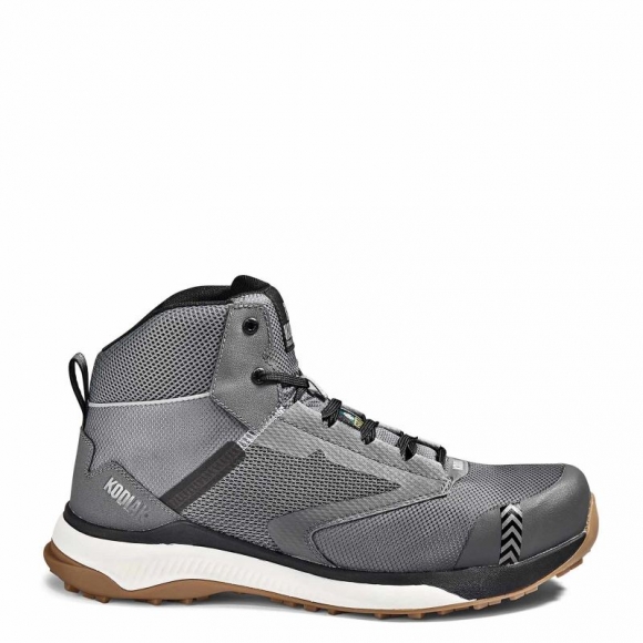 KODIAK MEN'S QUICKTRAIL MID NANO COMPOSITE TOE ATHLETIC SAFETY WORK SHOE-Gray | NEW ARRIVALS