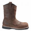 KODIAK MEN'S MCKINNEY WELLINGTON WATERPROOF COMPOSITE TOE PULL-ON SAFETY WORK BOOT-Dark Brown | NEW ARRIVALS