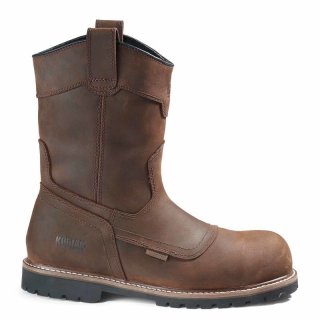 KODIAK MEN'S MCKINNEY WELLINGTON WATERPROOF COMPOSITE TOE PULL-ON SAFETY WORK BOOT-Dark Brown | NEW ARRIVALS