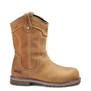 KODIAK WOMEN'S BRALORNE WELLINGTON WATERPROOF COMPOSITE TOE SAFETY WORK BOOT-Wheat | NEW ARRIVALS