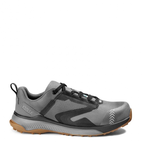 KODIAK MEN'S QUICKTRAIL LOW NANO COMPOSITE TOE ATHLETIC SAFETY WORK SHOE-Gray | NEW ARRIVALS