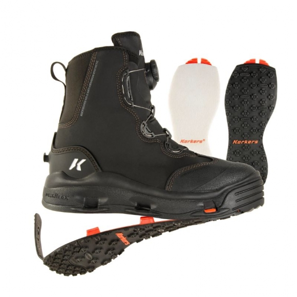 KORKERS PROMOTION MEN'S DEVIL'S CANYON-FELT AND KLING-ON OUTSOLES