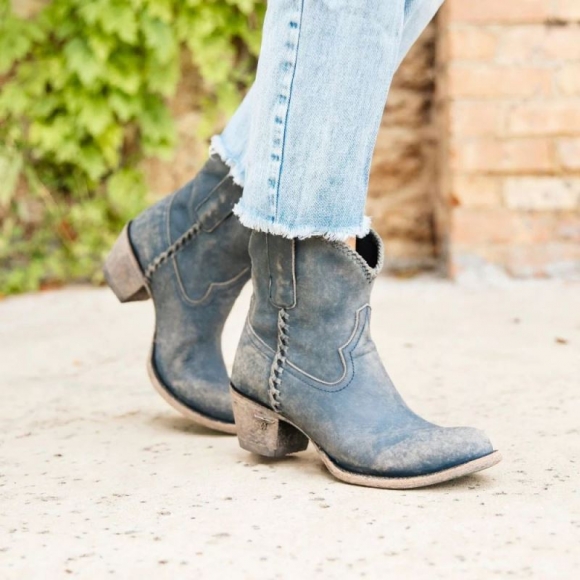 LANE | WOMEN'S PJ SHORTIE-Distressed Midnight Blue
