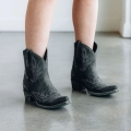 LANE | WOMEN'S LEXINGTON BOOTIE-Distressed Jet Black
