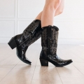 LANE | WOMEN'S OFF THE RECORD MIDI-Jet Black Patent