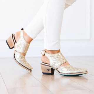 LANE | WOMEN'S ROBIN MULE-Champagne Metallic