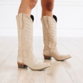LANE | WOMEN'S SQUASH BLOSSOM-Latte Suede