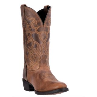 QUICK SHIP | LAREDO WOMEN'S MADDIE WESTERN BOOTS - ROUND TOE-TAN
