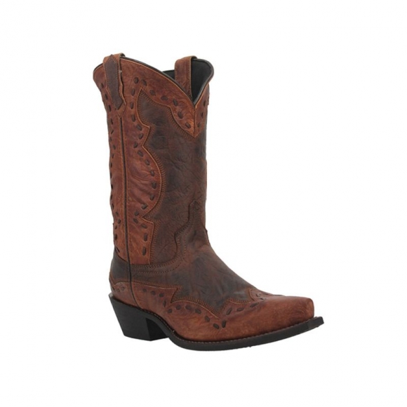 QUICK SHIP | LAREDO MEN'S RONNIE WESTERN BOOTS - SNIP TOE-RUST COPPER