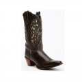 QUICK SHIP | LAREDO WOMEN'S HEART ANGEL WING COWBOY WESTERN BOOT - SNIP TOE-DARK BROWN