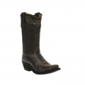 QUICK SHIP | LAREDO WOMEN'S VINTAGE MISTY DISTRESSED LEATHER WESTERN BOOT - SNIP TOE-BLACK