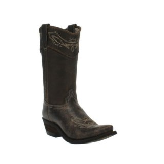 QUICK SHIP | LAREDO WOMEN'S VINTAGE MISTY DISTRESSED LEATHER WESTERN BOOT - SNIP TOE-BLACK