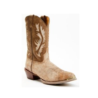 QUICK SHIP | LAREDO MEN'S 12" LIZARD PRINT WESTERN BOOTS - ROUND TOE-TAN