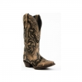 QUICK SHIP | LAREDO WOMEN'S SKYLA FLORAL STUDDED WESTERN PERFORMANCE BOOTS - SNIP TOE-DARK BROWN