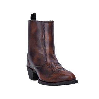 QUICK SHIP | LAREDO MEN'S SIDE ZIPPER WESTERN BOOTS - ROUND TOE-TAN