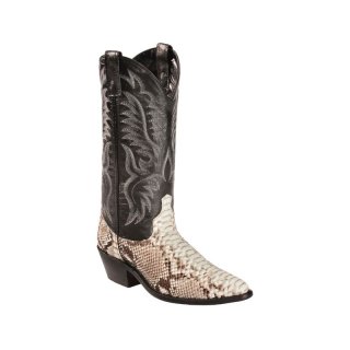 QUICK SHIP | LAREDO MEN'S EXOTIC SNAKE WESTERN BOOTS-NATURAL