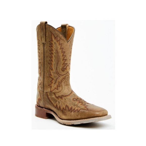 QUICK SHIP | LAREDO MEN'S SANDSTORM WESTERN PERFORMANCE BOOTS - BROAD SQUARE TOE-TAUPE