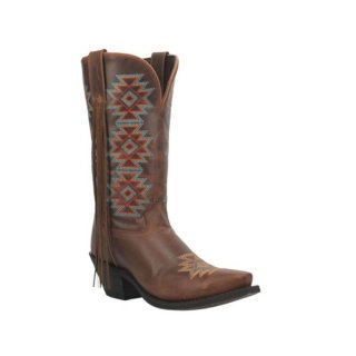 QUICK SHIP | LAREDO WOMEN'S CHARMAYNE WESTERN BOOTS - SNIP TOE-BROWN