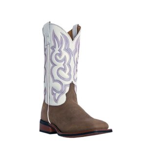 QUICK SHIP | LAREDO WOMEN'S MESQUITE WESTERN PERFORMANCE BOOTS - BROAD SQUARE TOE-TAUPE