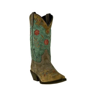 QUICK SHIP | LAREDO WOMEN'S FLORAL WESTERN BOOTS-BROWN