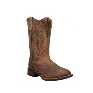 QUICK SHIP | LAREDO MEN'S RUST PINETOP WESTERN BOOTS - ROUND TOE-RUST COPPER