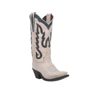 QUICK SHIP | LAREDO WOMEN'S KEYLA WESTERN BOOTS - SNIP TOE-WHITE
