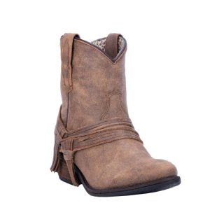 QUICK SHIP | LAREDO WOMEN'S KYRA FASHION BOOTIES - ROUND TOE-TAN