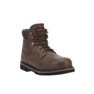 QUICK SHIP | LAREDO MEN'S HUB & TACK LACE-UP WORK BOOTS - STEEL TOE-BROWN