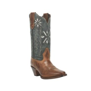 QUICK SHIP | LAREDO WOMEN'S PASSION FLOWER WESTERN BOOTS - SNIP TOE-COGNAC