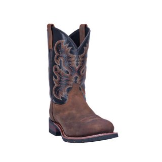 QUICK SHIP | LAREDO MEN'S ROCKWELL WESTERN WORK BOOTS - STEEL TOE-BROWN