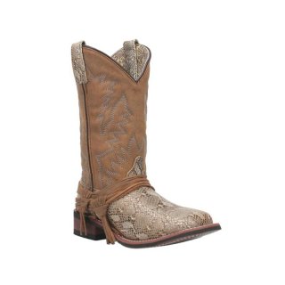 QUICK SHIP | LAREDO WOMEN'S LULA WESTERN BOOTS - BROAD SQUARE TOE-CHOCOLATE