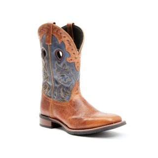 QUICK SHIP | LAREDO MEN'S TOP WESTERN BOOTS - BROAD SQUARE TOE-TAN