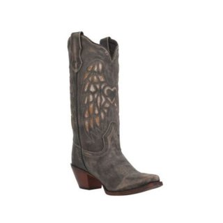 QUICK SHIP | LAREDO WOMEN'S WINGZ WESTERN BOOTS - SQUARE TOE-BROWN