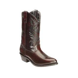 QUICK SHIP | LAREDO MEN'S LONDON WESTERN BOOTS - MEDIUM TOE-BLACK CHERRY