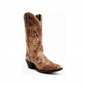 QUICK SHIP | LAREDO WOMEN'S BRAYLYNN STUDDED LEATHER WESTERN PERFORMANCE BOOTS - SNIP TOE-LT BROWN