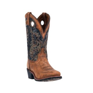 QUICK SHIP | LAREDO MEN'S RUGGED EMBROIDERY WESTERN BOOTS-TAN